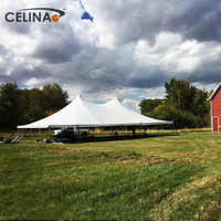 Tente de mariage de luxe Celina 12mX18m, grande tente extérieure imperméable en aluminium, cadre à poteaux, tente de mariage toute saison