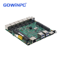 Carte passerelle industrielle PCBA Soft Router Multi-LAN avec processeur Intel 6/7/8e génération (6200u, 7200u, 8550u), 2 ports RS232, jusqu'à 6 ports COM et GPIO 8 bits