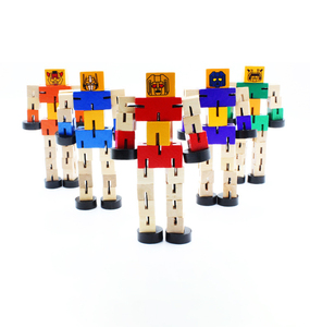 Niños transformación <span class=keywords><strong>Robot</strong></span> bloques de construcción juguetes de madera para niños coche figura modelo rompecabezas aprendizaje inteligencia juguete regalos - Product Image 6