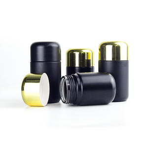 Pot en verre noir Archibald Custom Dome Cap, Wizard Trees Jars <span class=keywords><strong>Cali</strong></span>, 50 ml, 100 ml, 200 ml, pour emballage de tabac, herbes, bourgeons, pot en verre UV - Product Image 1