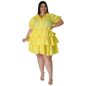 N7851 Abito Casual da <span class=keywords><strong>Donna</strong></span> Taglie Forti Sexy e Comodo, Vendita all'Ingrosso - Product Image 2