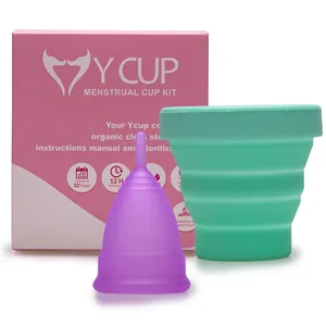 Wholesale Custom Medical Silicone Period Cup Reusable Organic Women Menstrual Cups