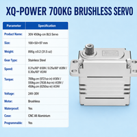 Motor Servo de 560KG 700KG con Torque Gigante, Programable, Sin Escobillas, Impermeable, XQ-POWER, Brazo Robótico de Alta Resistencia, Venta al por Mayor, OEM, Personalizado, 30V