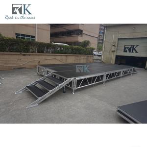 Plataforma de Escenario Modular Desmontable de Aluminio con Refuerzo de Seguridad de 4 pies x 8 pies - Product Image 3