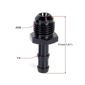 Conectores de Tubería de Aceite de Aleación de Aluminio AN6 AN8 AN10, Estilo Pagoda, Adaptadores Automotrices Negros para Uso Universal - Product Image 2