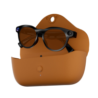 Lunettes Intelligentes IA avec Caméra 8MP, Puce JL7018, Traducteur en Temps Réel, Commande Vocale, Lunettes Bluetooth avec Étui de Recharge