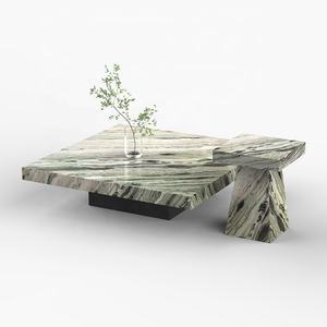 Mesa de centro de sala de estar, conjunto de mesa auxiliar con combinación de diseño nórdico - Product Image 5