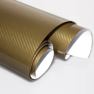 Pellicola in Vinile Effetto Carbonio 1.52*20m/ 220um Qualità Superiore Nero Lucido <span class=keywords><strong>Auto</strong></span> 5D Pellicola in Fibra di Carbonio per Wrapping <span class=keywords><strong>Auto</strong></span> Senza Bolle d'Aria - Product Image 1