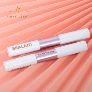 Colle pour cils en grappe Pinky leem DIY, scellant, longue durée, hypoallergénique, flacon double embout - Product Image 2