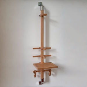 Support mural multifonctionnel réglable en bois moderne, idéal comme cadeau pour les <span class=keywords><strong>cyclistes</strong></span> et pour les salons/garages - Product Image 2