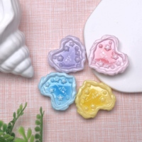 100 Piezas Mini Cabujones Planos con Diseño de Pastel de Amor para Scrapbooking, Manualidades, Decoración de Fundas de Teléfono, Accesorios para Lazos de Pelo y Adornos para Slime