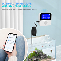 Capteur de température et d'humidité intelligent Tuya pour maison connectée, alarme, hygromètre, thermomètre, détecteur intérieur/extérieur, compatible Alexa et Google Home
