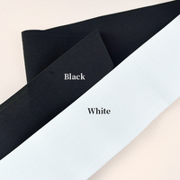 Deepeel AP355 15cm DIY Couture Vêtement Accessoires Noir Blanc Polyester Sangle Ceinture Large Bande Élastique Sangle pour Textiles de Maison