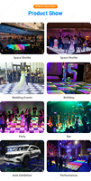 Dalles de sol LED RGB 3 en 1, type magnétique, étanches IP65, capacité de charge de 500 kg, contrôle DMX, son actif, événements, fêtes, CCT 2700K
