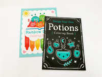 Impresión de Libros para Colorear con Tapa Blanda Personalizados |   Fábrica de Encuadernación con Pegamento PUR y Laminación de Película con Cubierta de Papel Grueso Anti-Transferencia y Papel de Arte