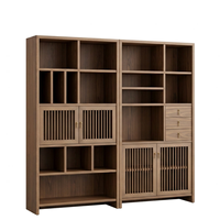 Robe asymétrique à volants sur le côté |   Armoire de nuit en bois massif noyer avec plateau en marbre et rails incurvés pour salon, hôtel, chambre à coucher