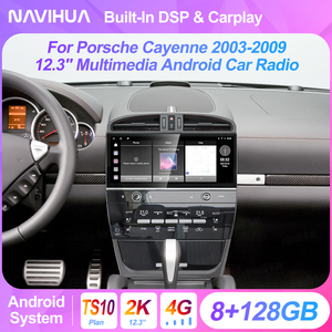 Navihua, recién llegado, 12,3 pulgadas, Android, Radio para coche, Multimedia, Carplay, unidad principal estéreo para coche, GPS, DSP para <span class=keywords><strong>Porsche</strong></span> <span class=keywords><strong>Cayenne</strong></span> <span class=keywords><strong>2003</strong></span> 2009 - Product Image 3
