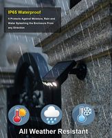 Lampes solaires de sécurité puissantes à 4 LED IP65, détecteur de mouvement extérieur, 3 modes, rechargeables, étanches, pour rue, mur, jardin, éclairage nocturne