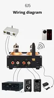 Audiophile HIFI Préamplificateur à lampes 6J5 QCC3034 pour BT 5.1 Amplificateur domestique sans fil avec préampli de réglage des basses et des aigus