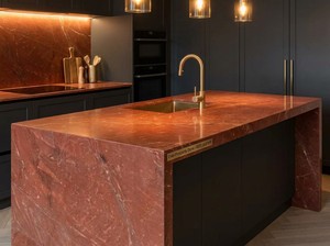 Dalle de marbre rouge Rosso Toscana naturel, <span class=keywords><strong>pierre</strong></span> polie pour les murs et les sols des halls d'hôtel - Product Image 3
