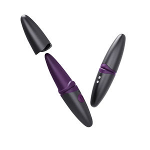 เครื่องสั่นลายหัวกระสุนลิปสติกแบบใช้ไฟ USB สำหรับกระตุ้นคลิตอรเร้าสำหรับคู่รักผู้หญิงทำจากโลหะ - Product Image 1