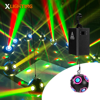 Éclairage de scène OEM 100W RGBW LED Cinétique en forme de ballon de football avec système de levage par treuil DMX512