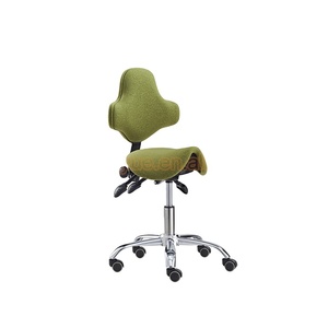 Saddle <strong>Stool</strong> with Back Support <strong>Height</strong> <strong>Adjustable</strong> <strong>Stool</strong> Chair Spa Salon <strong>Stools</strong> - Product Image 1