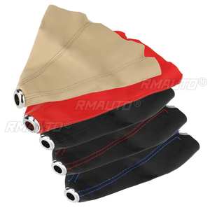 Funda universal de cuero PU para palanca de cambios, cubierta de polvo para pomo de palanca de cambios manual de coche - Product Image 2