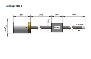 Thẳng cao có thể nhìn thấy dòng chiếu trên bề mặt khác nhau 594nm 15mW <span class=keywords><strong>dpss</strong></span> laser diode mô-đun - Product Image 2