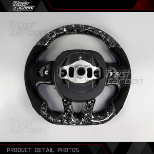 Volante Sportivo in Fibra di Carbonio Forgiata Bianca con LED Intelligenti per <span class=keywords><strong>Dodge</strong></span> <span class=keywords><strong>Charger</strong></span> e Challenger SRT 2019-2023 - Product Image 5