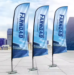 <span class=keywords><strong>Bandera</strong></span> <span class=keywords><strong>de</strong></span> Competición Deportiva Personalizada con Impresión <span class=keywords><strong>de</strong></span> Tiburón, Resistente al Agua, con Base <span class=keywords><strong>de</strong></span> Aluminio y Punta - Product Image 4