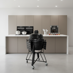 <span class=keywords><strong>Barbecue</strong></span> au charbon de bois en céramique Kamado classique de 22 pouces avec allumage électronique à impulsions et piézoélectrique - Product Image 1
