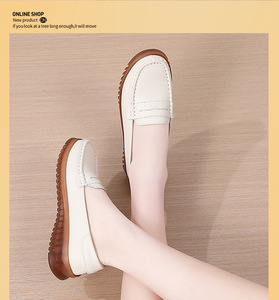 Scarpe da Donna in Pelle di Vacchetta 2026 Nuove Ballerine Slip-on con Suole Morbide che Non Stancano i Piedi Scarpe da Mamma - Product Image 2