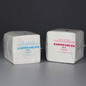 Dùng Một Lần Lint Miễn Phí <span class=keywords><strong>1</strong></span>/<span class=keywords><strong>4</strong></span> Gấp Không Dệt Đa Mục Đích Phòng Sạch Làm Sạch Khăn Lau Bemcot M-3 Sạch Cần Lau - Product Image 5