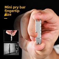 Mini-outil de poche en alliage de titane, décapsuleur et levier de démontage EDC, pendentif porte-clés portable, gravure personnalisée, modèle marque privée