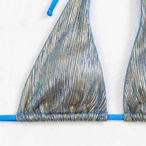 Maillot de bain bikini sexy 2 pièces tricoté, style string, pour femme, collection de luxe, en promotion - Product Image 3