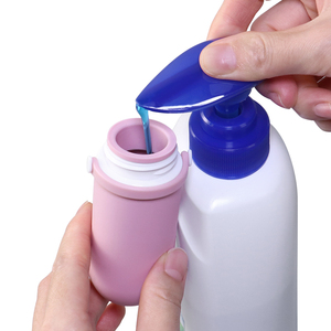 Juego de Botellas de Viaje de Silicona Portátiles de 60 ml con Bolsa de Aseo de PVC, a Prueba de Fugas, Recargables, con Logotipo Personalizado - Product Image 5