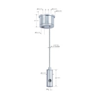 Système de Suspension de panneaux LED, câble métallique en acier, Kit suspendu pour Suspension plafond, LED, mm
