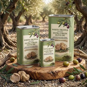 Boîtes en fer blanc pour huile d'olive en gros, 500 ml-5 L, contenants en fer blanc de qualité alimentaire pour l'emballage d'huile, impression personnalisée disponible - Product Image 4