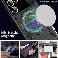 Coque de protection magnétique avec béquille pour appareil photo Samsung Galaxy S25 Ultra, S24 Ultra, S24 Plus, S23 FE, S22