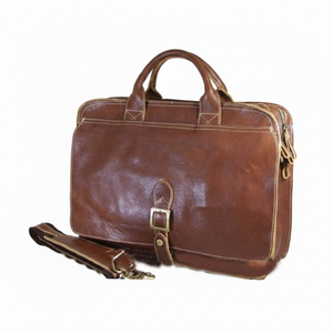 Sacs pour ordinateur portable en cuir, sacoche professionnelle à fermeture éclair pour ordinateur portable - Product Image 1