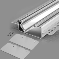Profils d'extrusion en aluminium pour LED, canal en aluminium pour escaliers/murs, bande encastrée en aluminium