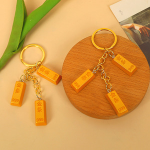 Pendentif porte-clés Fuma doré, décoration intérieure de voiture, ornement bonsaï porte-bonheur Nouvel An 2026, accessoire suspendu intérieur/extérieur - Product Image 3