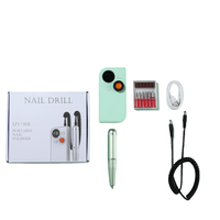 Machine de manucure et pédicure sans fil professionnelle de luxe, vitesse de 35 000 tr/min, outil électrique fin, perceuse à ongles, matériau plastique