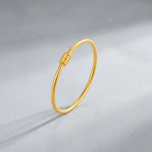Brazalete de Oro Sólido de 24K PCX, Oro Puro 999, Brazalete Ajustable Minimalista, Joyería Fina de Marcas de Lujo <span class=keywords><strong>para</strong></span> Mujer, <span class=keywords><strong>para</strong></span> <span class=keywords><strong>Bodas</strong></span> - Product Image 6