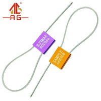 C017 Scellé de câble en alliage d'aluminium, diamètre en acier Sceaux en fil métallique haute sécurité de 1,0 mm