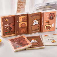 Carnet de poche A7 pour étudiant, motif Capybara, avec 64 photos, papier 80g, option cadeau