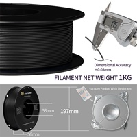 Aura3D PA-Filament en fibre de carbone 1.75mm ASA ABS PLA PETG PC + PA Filament d'imprimante 3d Noir ASA CF Filament en fibre de carbone