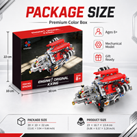 Kit de Montaje de Motor de Velocidad Variable, Modelo de Motor Técnico, Kits Mecánicos Impulsados por Motor, Juguete Educativo STEM, Regalo de Ingeniería, Juguetes de Construcción