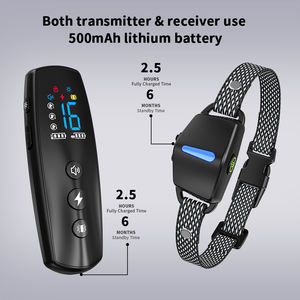 TIZE neue Produkte 2600ft Wasserdicht Elektrisch Typ C aufladen Pet Shock E Halsband Fernbedienung e Halsband Hunde training - Product Image 4